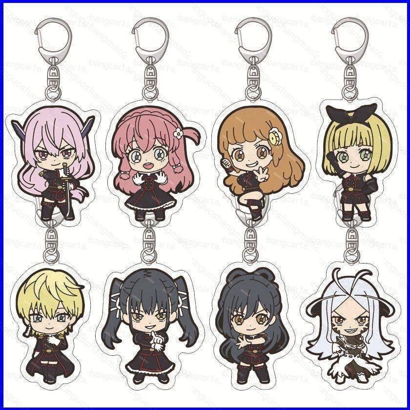 Mato Seihei no Slave พวงกุญแจอะคริลิค Wakura Yuki Uzen Kyoka จี้ห้อยกระเป๋า
