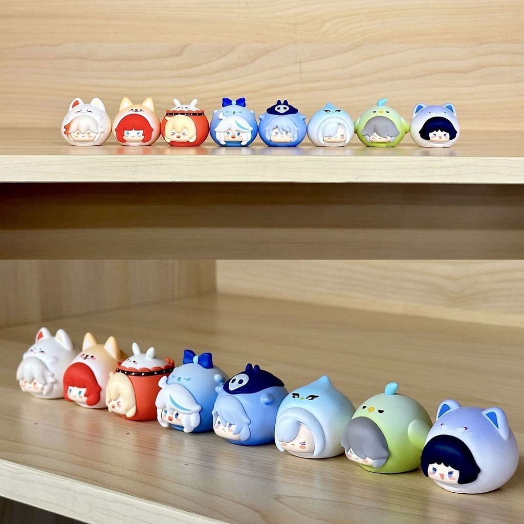 สต็อกแรก!Genshin Impact ต้นฉบับน่ารัก Kamisato Ayato Alhaitham Shenhe Scaramouche Kazuha Furina เม็ด Nendoroid มินิอะนิเมะรูปตกแต่งตัวเลขการกระทํา PVC ของเล่น