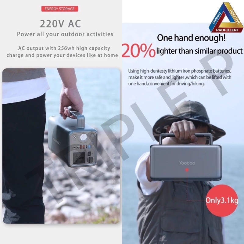 ชาร์จไว 🔥พร้อมส่ง🔥Yoobao EN300WLPD ของแท้100% ความจุ 72000mAh 300W PD65W Powerbox Power Station