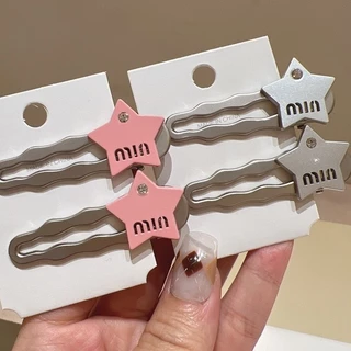 กิ๊บติดผม สีชมพู สีเงิน น่ารัก พร้อมส่ง