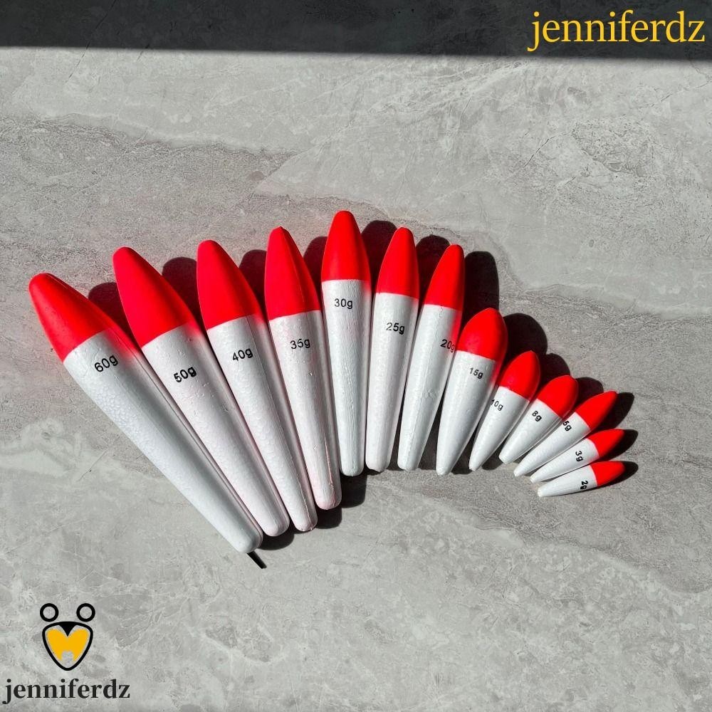 Jenniferdz ทุ่นโฟมลอยน้ํา แบบแข็ง ขนาดใหญ่ น้ําหนักเบา สําหรับตกปลา 5 ชิ้น