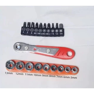 Hexagon Ratchet Spanner 1/4inch Mini Quick Release Socket เครื่องมือ มือจับในครัวเรือนซ่อมประแจไขควงสําหรับรถยนต์ LPA