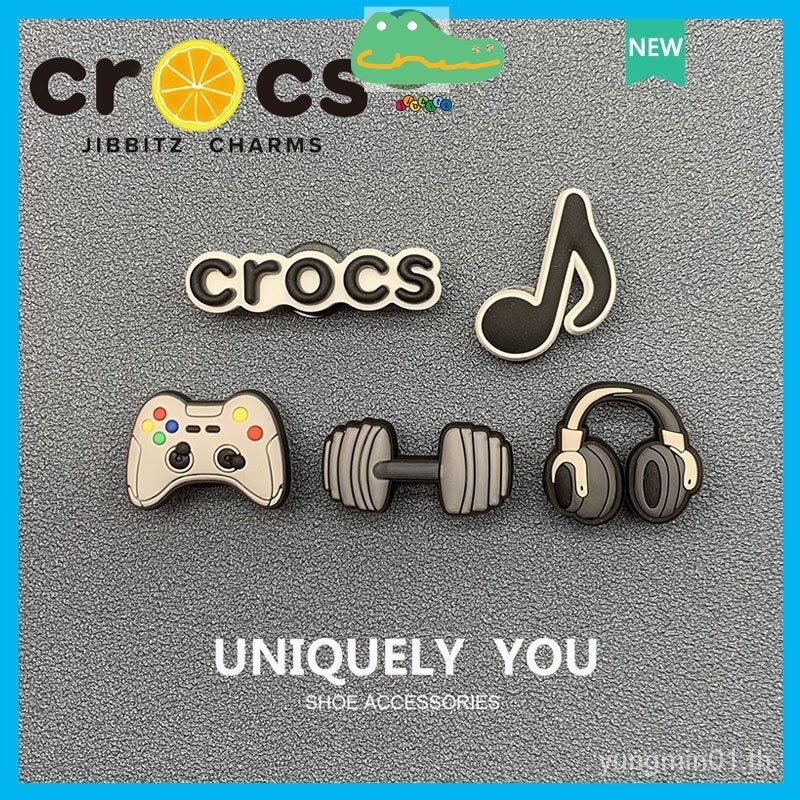 Crocs Jibbitz รองเท้าใหม่หัวเข็มขัดเกมคอนโซลเพลงรูปแบบรองเท้าอุปกรณ์เสริมแฟชั่น DIY ใหม่