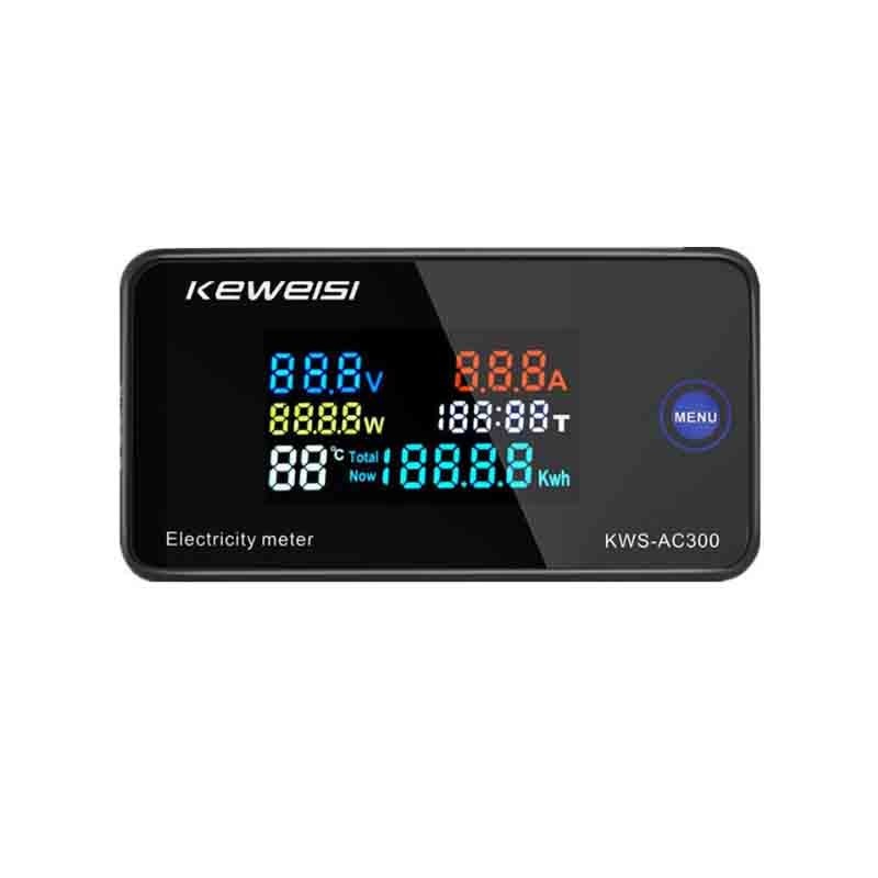 บอร์ด KWS-AC300 โวลต์มิเตอร์ AC 20A 100A แอมป์มิเตอร์แอมป์มิเตอร์ 50-300V โวลต์มิเตอร์แบบดิจิตอล