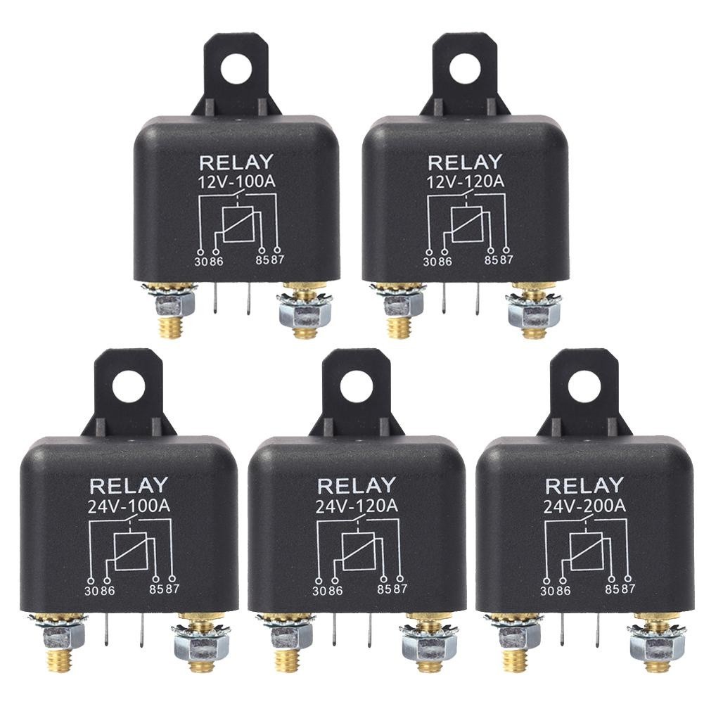 ✸High Current 4 Pin Car Relay 12V 200A Car Truck Motor Automotive Relay Continuous Type Automotive C