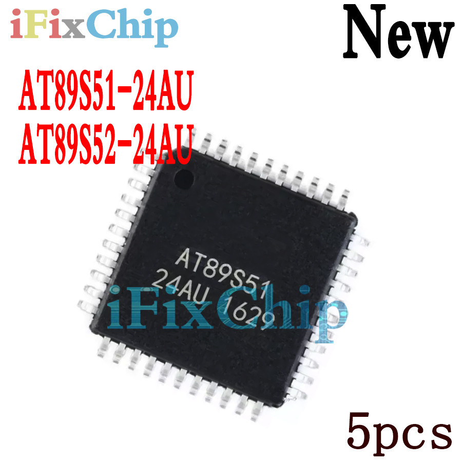 5 ชิ้นใหม่เอี่ยม AT89S51-24AU AT89S52-24AU AT89S51 24AU AT89S52 24AU QFP-44