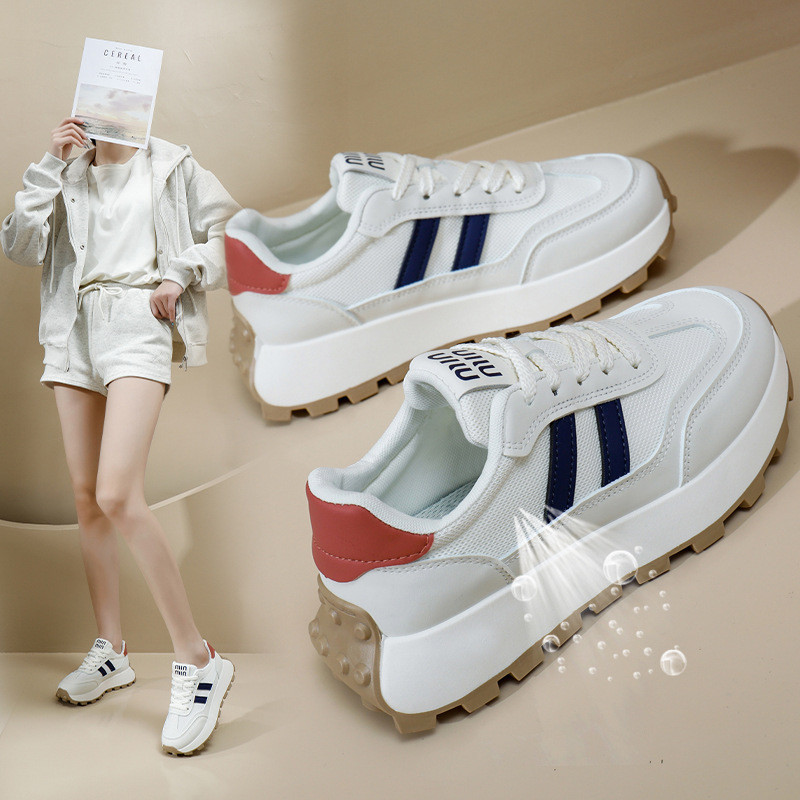 Ins เกาหลีรุ่นตาข่าย Daddy รองเท้าผู้หญิง 2024 ฤดูร้อนสไตล์ใหม่ Breathable นักเรียนหญิงกีฬารองเท้ารองเท้าสบายๆ G6831 DLJ9