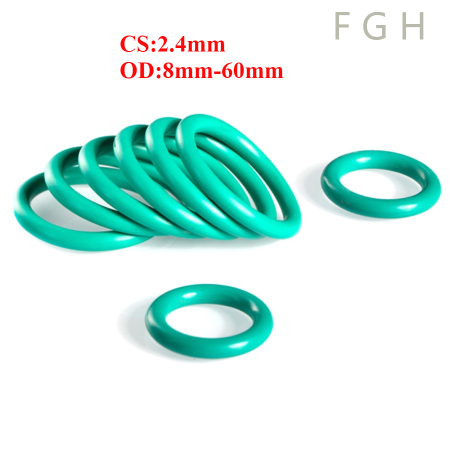 [FGHOQ-1-Y] โอริง ORing O-ring ยางโอริง FKM   เลือกขนาดได้ (OD8mm-60mm * CS2.4mm)