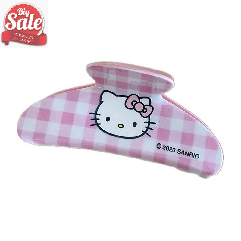 Af Kawaii Hello Kitty ผม Claw การ์ตูนอะนิเมะ Hairpin Shark คลิปน่ารักอะคริลิคคลิปผมสําหรับสาว Headwear อุปกรณ์เสริมผม A