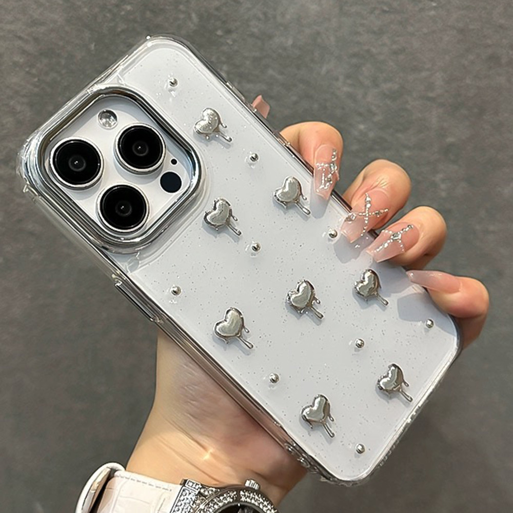 กาวหยดโบว์เคสโทรศัพท์สําหรับiphone 15 Pro Max 15 Pro 15 14 13 12 11 Pro Maxครอบคลุมเต็มรูปแบบกันกระแทกป้องกันฝาครอบอะคริลิค