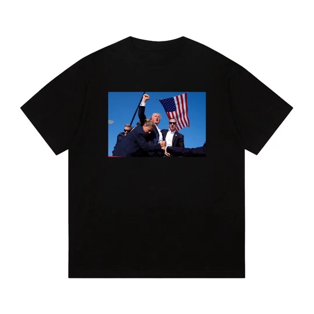 Trump Rally Shooter Trump เสื้อยืด 2024-DJT-Pro Trump ขอแสดงความยินดี US เสื้อยืดเสื้อยืด