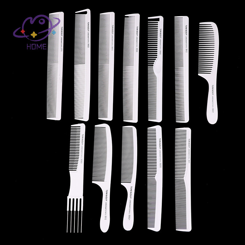 [mayhome] หวีผมมืออาชีพ 1 ชิ้น Anti-Static Carbon Fiber Hairdressig Cutg Comb {TH}