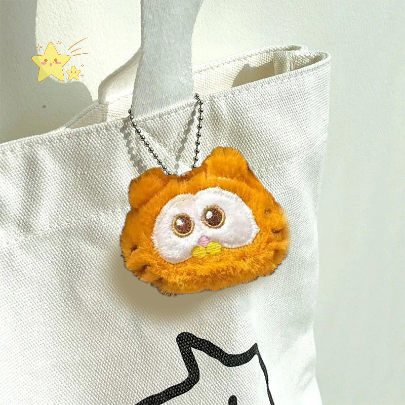 [JBTH] Plush Garfield Coin Purse พวงกุญแจน่ารักซิปเหรียญกระเป๋าสตางค์หูฟังกระเป๋าเก็บกระเป๋าเป้สะพายหลังจี้ Ch [JB]