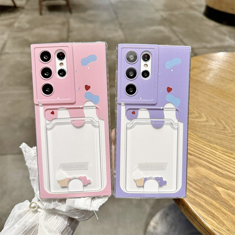 Simple Pattern card Caseกันกระแทกเคสโทรศัพท์OPPO F9 F19 F11 PRO AX5 AX7 A58 A60 A72 A52 A92 A74 A95 A94 A76 A96 A77 A77S 4G A78 A79 A98 PRO H139