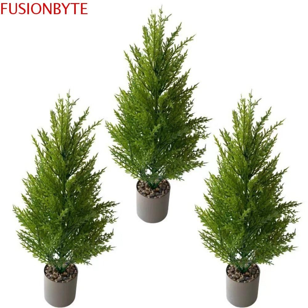 Fusionbyte ต้นสนประดิษฐ์, Real-Touch DIY ตกแต่งของขวัญต้นคริสต์มาสประดิษฐ์, ตกแต่งวันหยุด Handmade สมจริง Elegant ปลอม Pine งานแต่งงานวันเกิด Decor