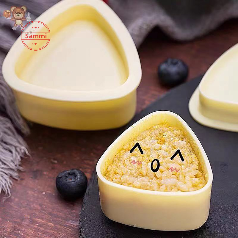 Sammi ใหม่ Diy แม่พิมพ์ซูชิ Onigiri ข้าวปั้นอาหารกดสามเหลี่ยม Sushi Maker แม่พิมพ์ญี่ปุ่น Home Kitchen Bento อุปกรณ์เสริมเครื่องมือ TH