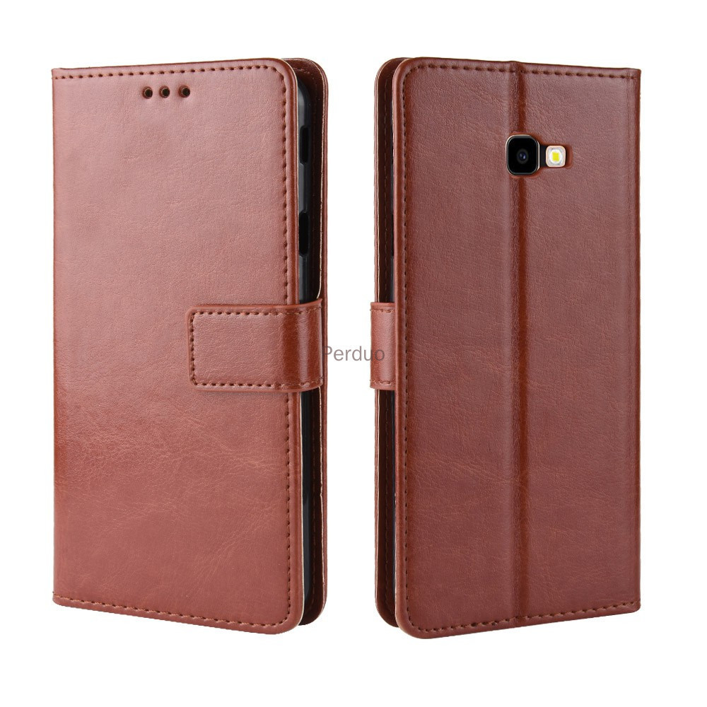 เคสแบบพับ Samsung Galaxy J4 J6 Plus J4+ J6+ J7+ J7 Pro กระเป๋าสตางค์หนัง