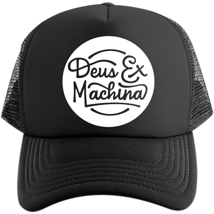 หมวก trucker สำหรับผู้ชายและผู้หญิง Deus Ex Machina โลโก้