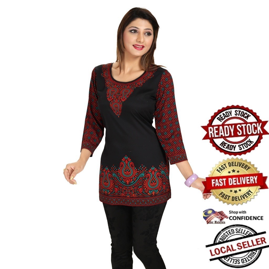 นักออกแบบ Kurti อินเดีย Kurtis Top Saree Sari Tudung Sarung Palazzo Punjabi ชุด UD505MISC