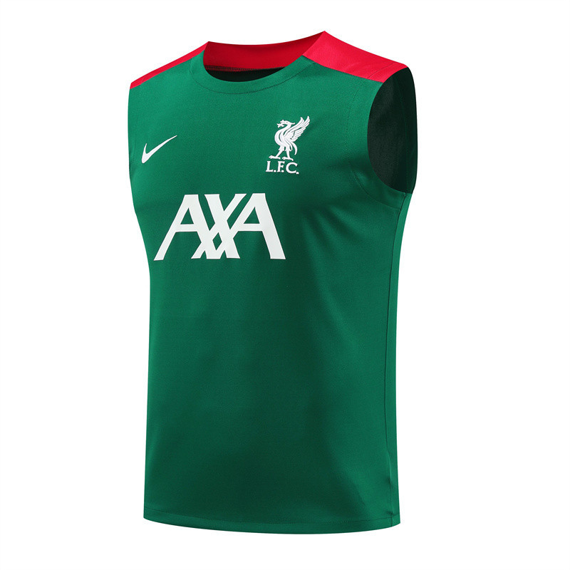 เท้า 24-25 ลิเวอร์พูล สีเขียวกีฬาเสื้อกล้าม บวก ขนาดผู้ชายรอบคอแห้งเร็ว สูงสุด ลําลองฟิตเนสวิ่งกีฬากลางแจ้ง