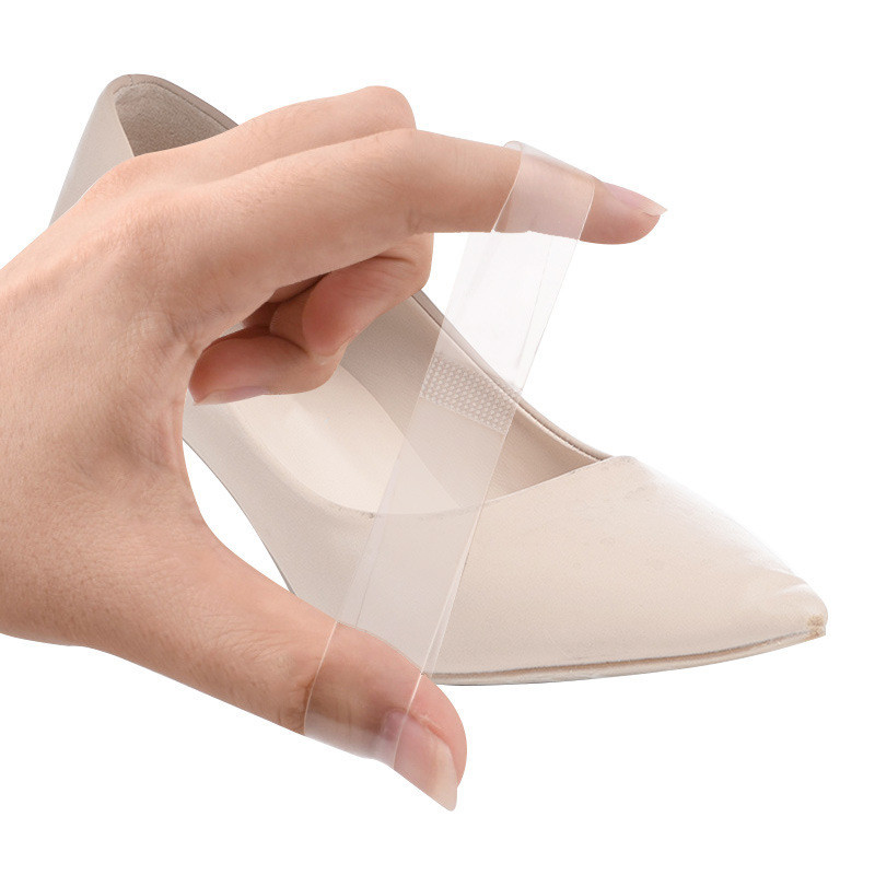 ที่มองไม่เห็นโปร่งใส Drawstring Laces Anti-Shoes ขนาดใหญ่ Anti-Dropping Heel คงที่รองเท้าเต้นรําความยืดหยุ่นดีฟรีรองเท้าส้นสูงขี้เกียจ