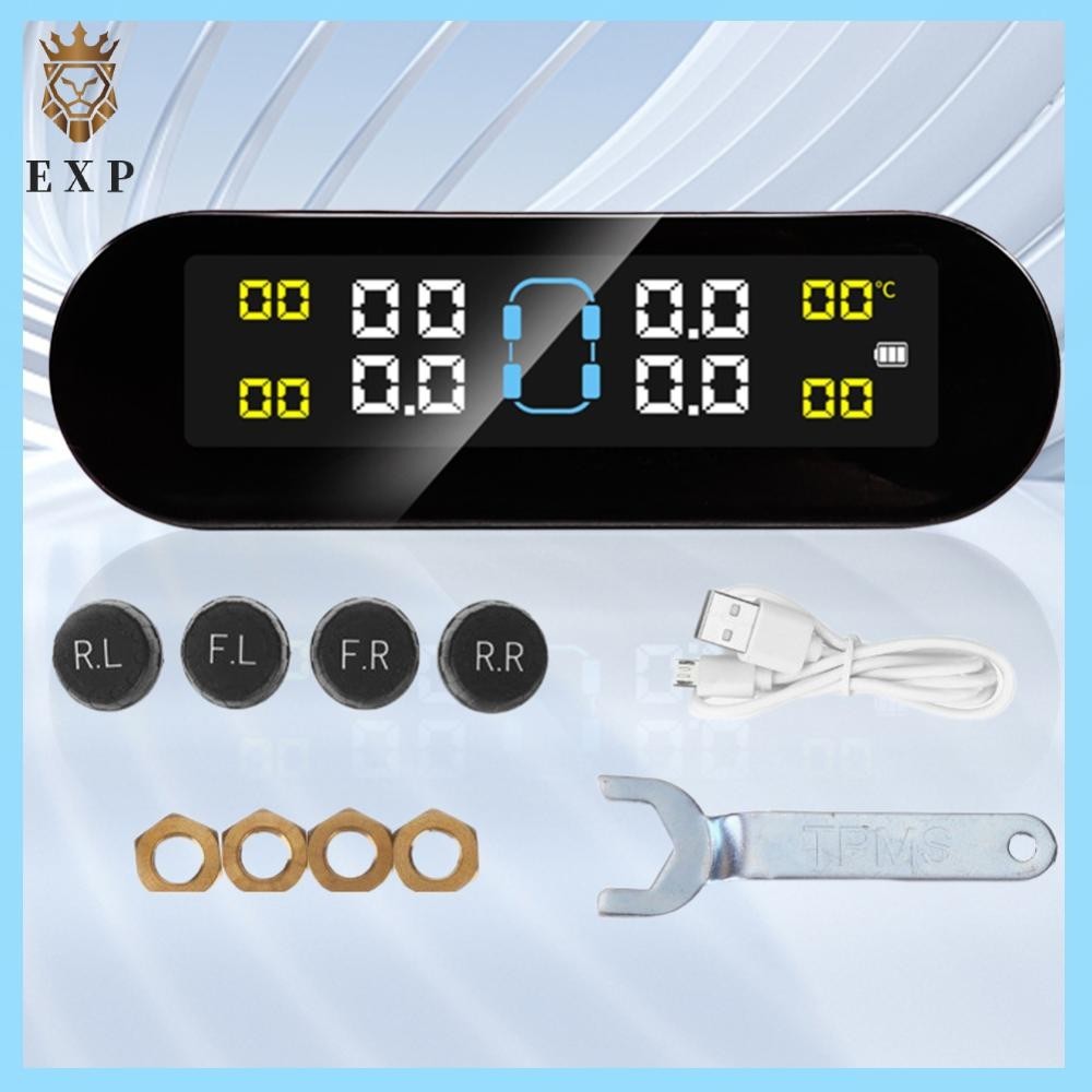 [explosion1.th] Tpms 4 ล้อ Tyre Pressure Monitor ภายนอก/ภายใน Auto Security Alarm อุปกรณ์