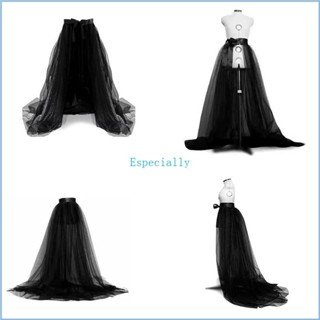Esp ผู้หญิงงานแต่งงาน Maxi กระโปรง Tulle ที่ถอดออกได้รถไฟ Ov…