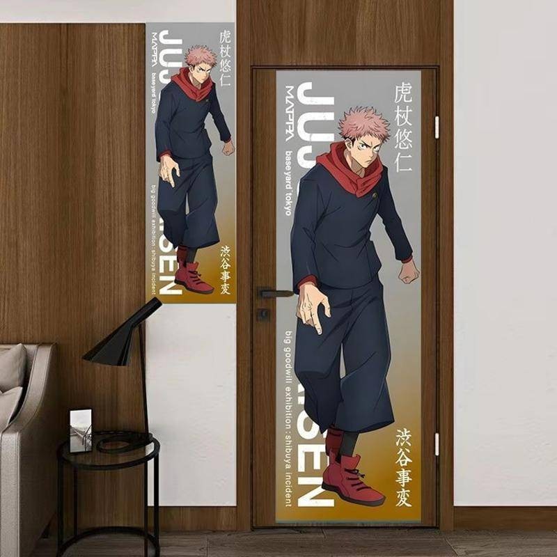 อะนิเมะตกแต่งผนัง Jujutsu Kaisen โปสเตอร์แนวตั้ง Tapestry Gojo Satoru & Kento Nanami Wall Decor ราคา ถูกที่สุด ดีลบีเคเค แกลเลอรีภาพที่ 4