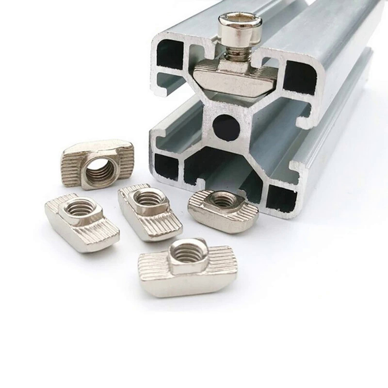 T-nuts M3 M4 M5 M6 M8 Slot T Nut Block Hammer Head Fasten Nut for 3D printer Accessories EU 2020 303