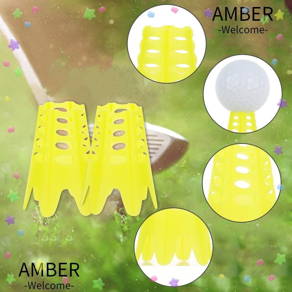 Amber ที่ตั้งลูกกอล์ฟ พลาสติก แบบเปลี่ยน สําหรับผู้หญิง 15 ชิ้น