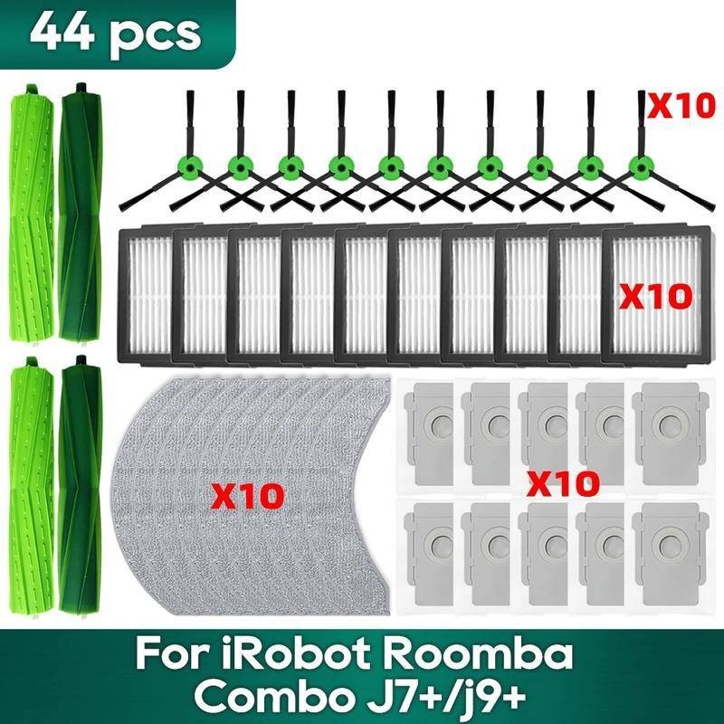 Irobot Roomba Combo J7+ J9+ อุปกรณ์สูญญากาศหุ่นยนต์แปรงด้านข้างหลักถุงเก็บฝุ่นกรอง Mop อะไหล่