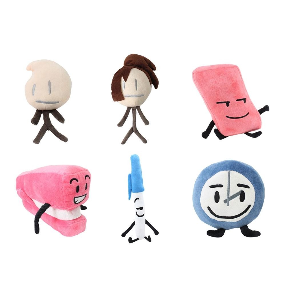 ตุ๊กตาเครื่องเขียน ปากกา ยางลบ หมุด ตุ๊กตาของเล่นตุ๊กตา BFDI Plushies