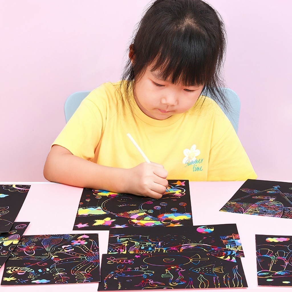 ถุงกระดาษ Rainbow Magic 10 ใบ A3 สวย A4 แผ่น - VA888