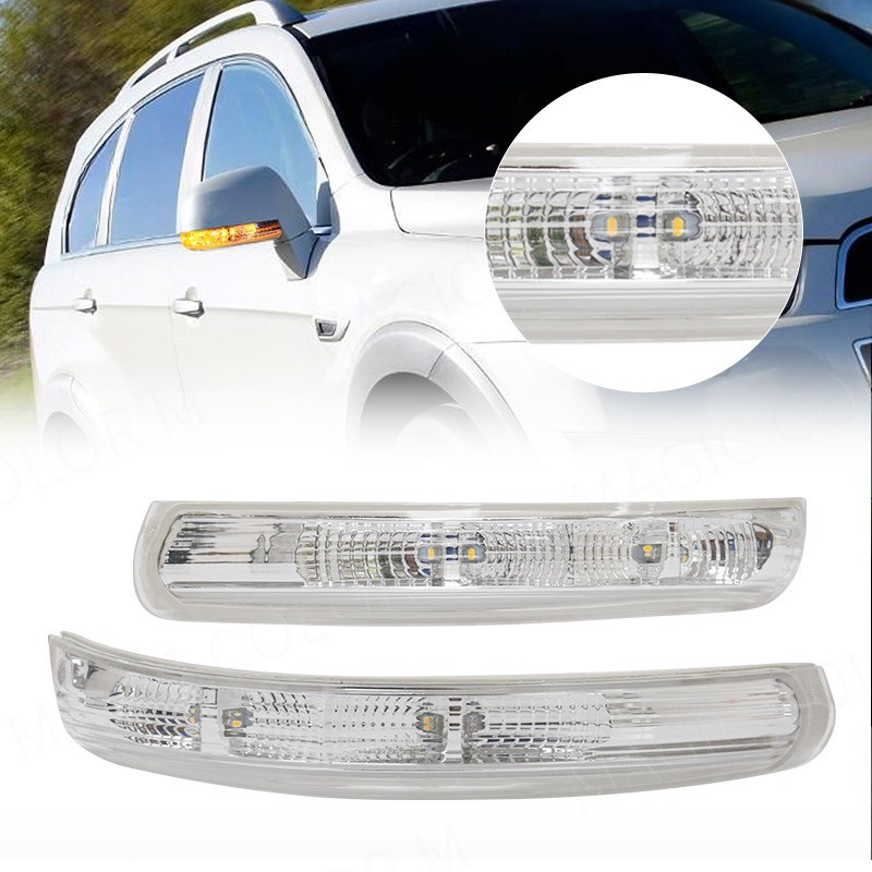 ด้านข้างกระจกมองหลังไฟเลี้ยวโคมไฟ Blicker สําหรับ Chevrolet Captiva 2007-2017 LED Blink Repeater Light กระจกมองหลังซ้าย/ขวา