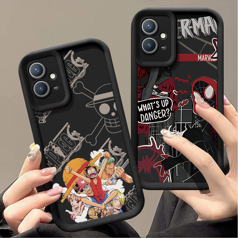 เคส vivo y30 5g เคส vivo y75 5g Spider-man อะนิเมะเคสโทรศัพท์สําหรับ vivo y55 5g y75 5g case