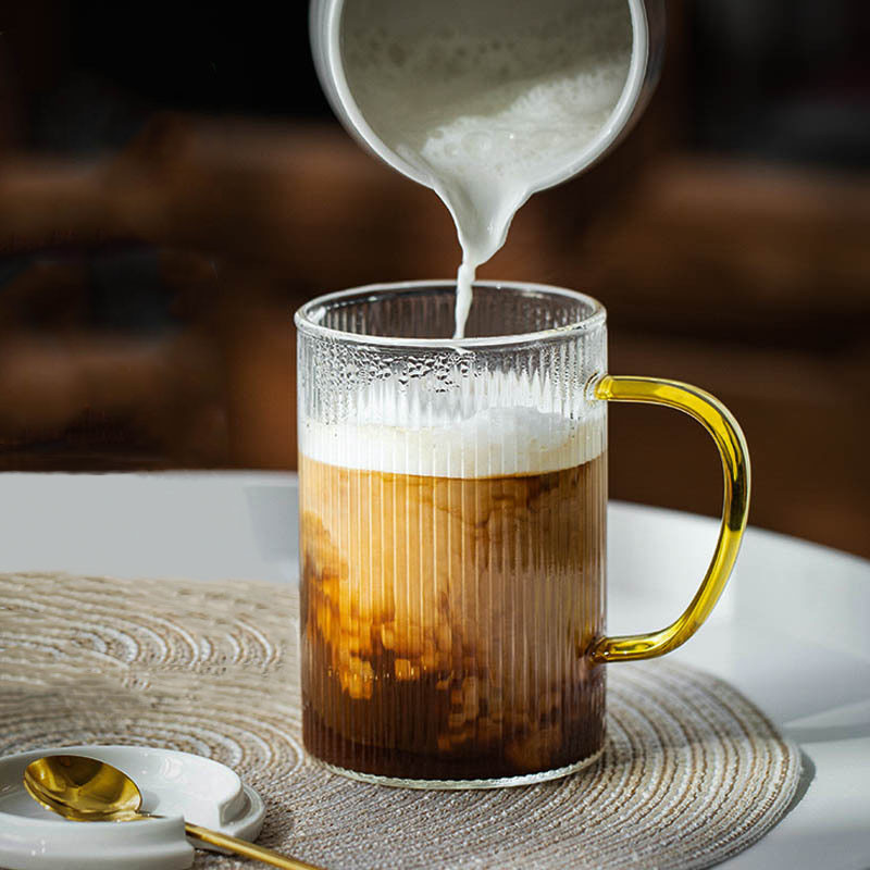 แก้วกาแฟทนต่ออุณหภูมิสูงนํากลับมาใช้ใหม่ได้,ถ้วยแก้วน้ําแข็งน่ารัก,เพื่อนเพื่อน,ของขวัญส่วนบุคคล,ลดลง การส่งสินค้า