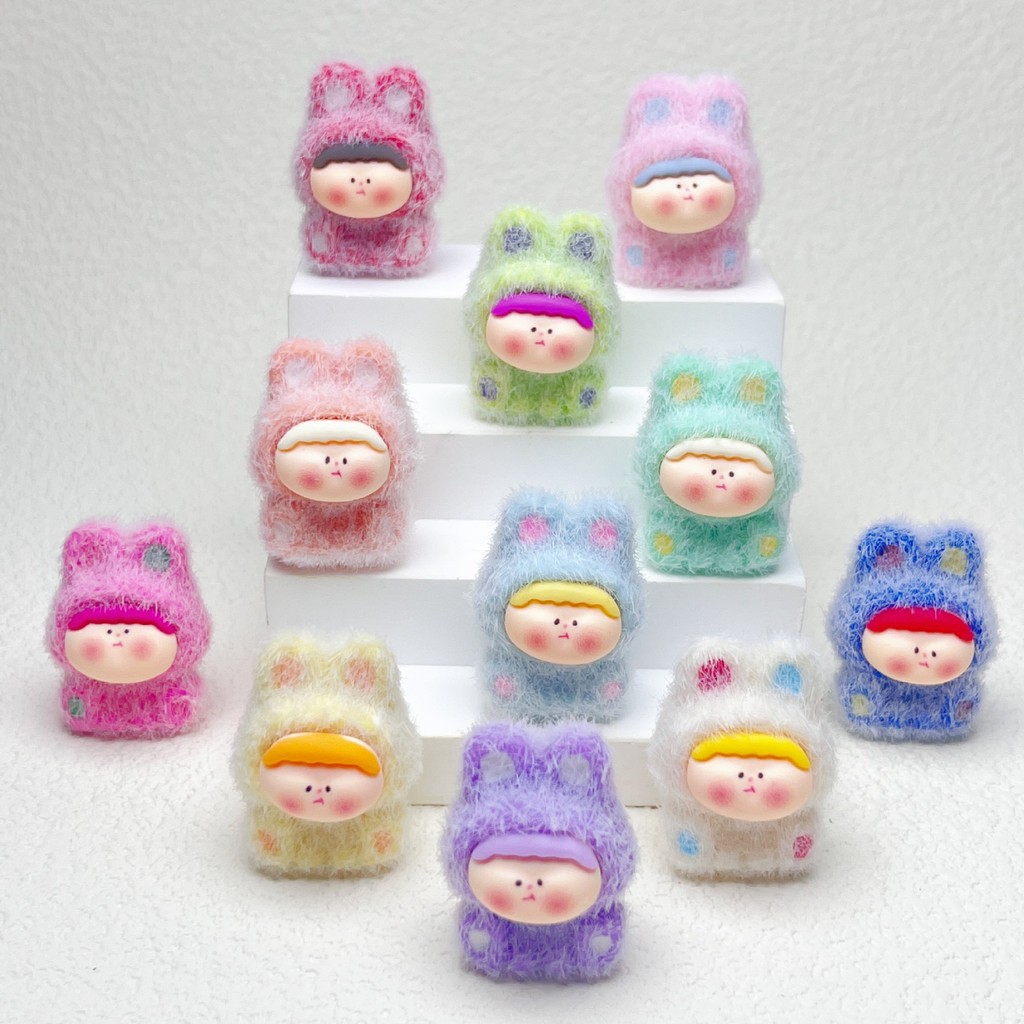 11ชิ้นยาวกํามะหยี่3ง กระต่ายเรซิ่นเสน่ห์สําหรับ ทําเอง (4-335)
