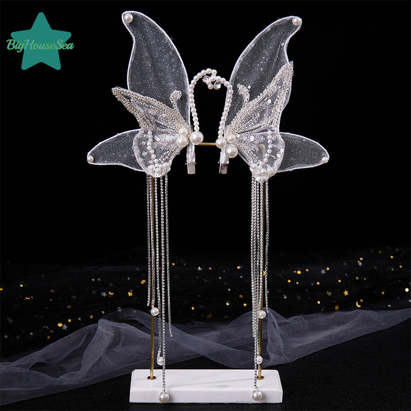 [BigHouseSea] กิ๊บติดผมลูกปัดสําหรับผู้หญิงสาวคลิปด้านข้างเกาหลีอุปกรณ์เครื่องประดับเรียบง่ายใหม่ - รูปที่ 7