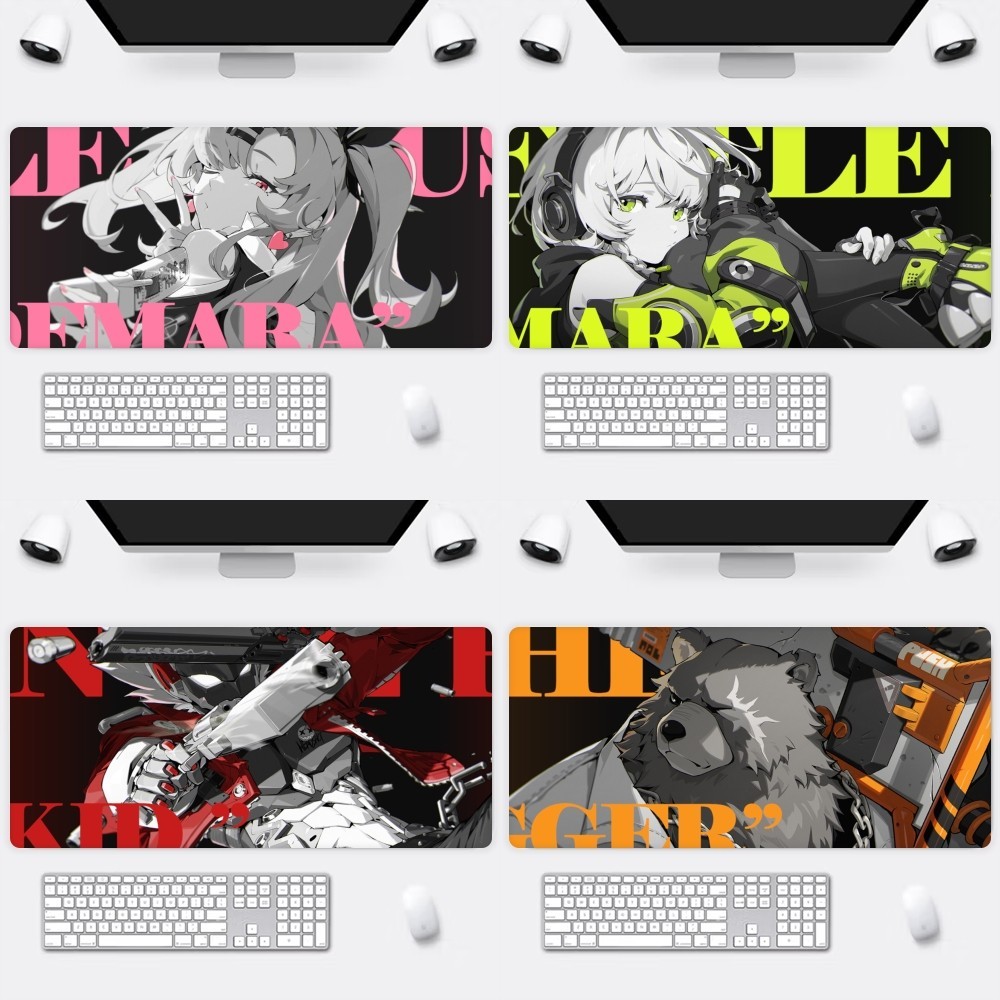 Zenless Zone Zero ZZZ Lycao Ellen Mousepad Office เมาส์ขนาดใหญ่ PC เกมคอมพิวเตอร์คีย์บอร์ดยาง Anti-Slip Mice Mat ใหญ่