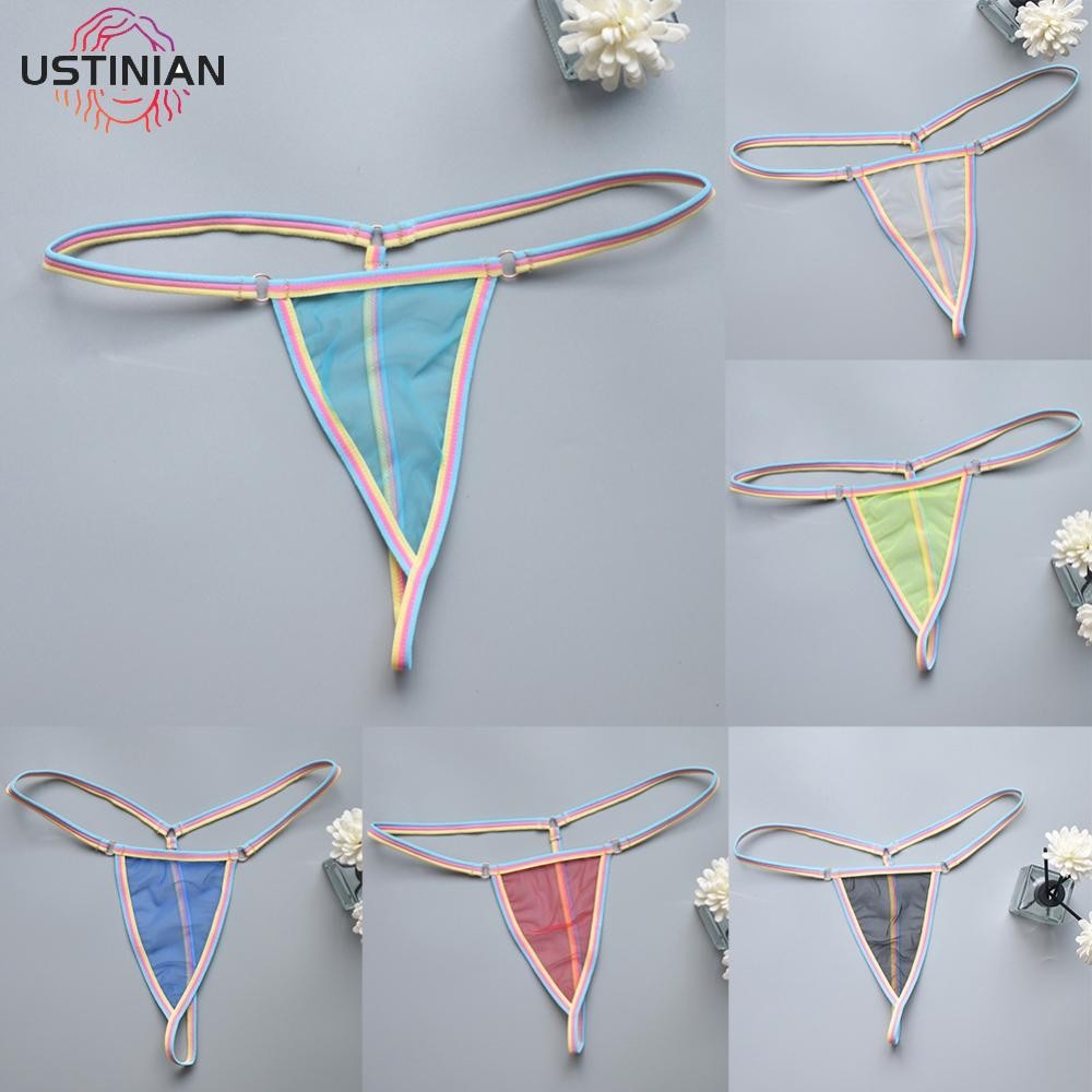 [UTIA]See Through Underwear Home Use Medium Stretch Polyester Fabric Solid Color