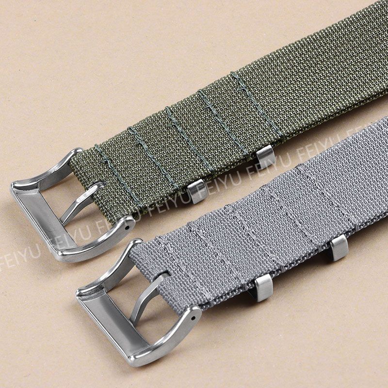 สาย NATO ZULU ผ้าใบนาฬิกา One Piece Loop สร้อยข้อมือไนลอน 18 มม.20 มม.22 มม.สําหรับ Seiko 5 กีฬาสไตล์ทหาร Universal WatchBands ผู้ชายผู้หญิงเข็มขัดข้อมือ