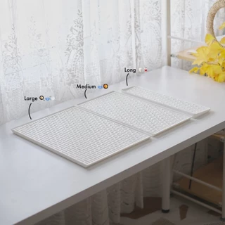 Omocha | White Drain Tray ถาดสะเด็ดน้ำ ถาดคว่ำจาน ถาดรองจาน รองแก้ว รองขวดนม สีขาวมินิมอล