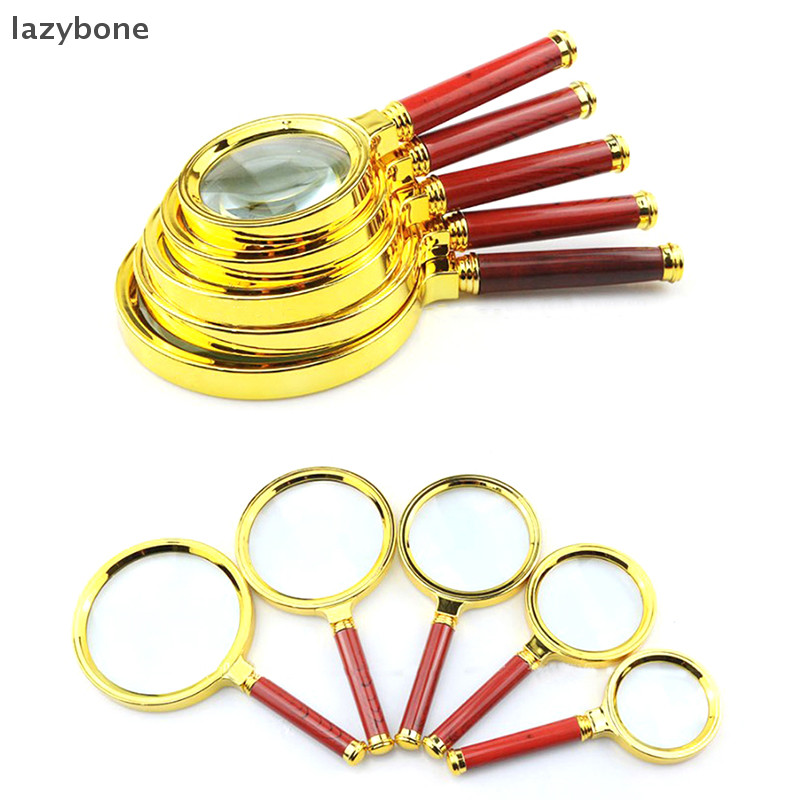 {LZ} แว่นขยายแบบพกพา 10X มือถือ 60/70/800/90/100 มม. แว่นขยายแบบพกพา {lzybone}