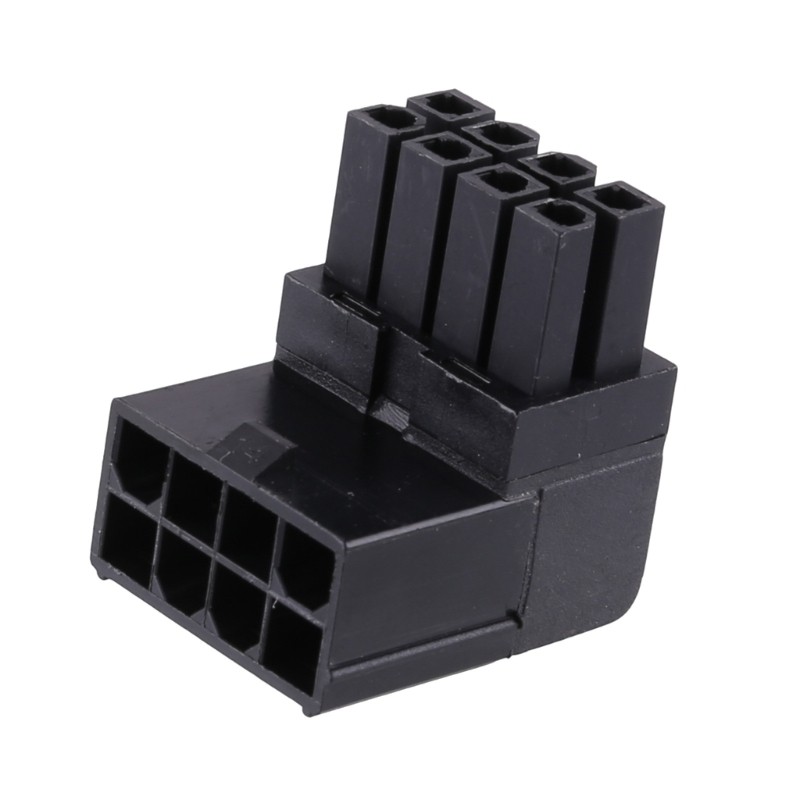 QUU เมนบอร์ด CPU 8PIN Power Steering Connector 8pin Power Adapter CPU 8PIN 90 องศาพวงมาลัย