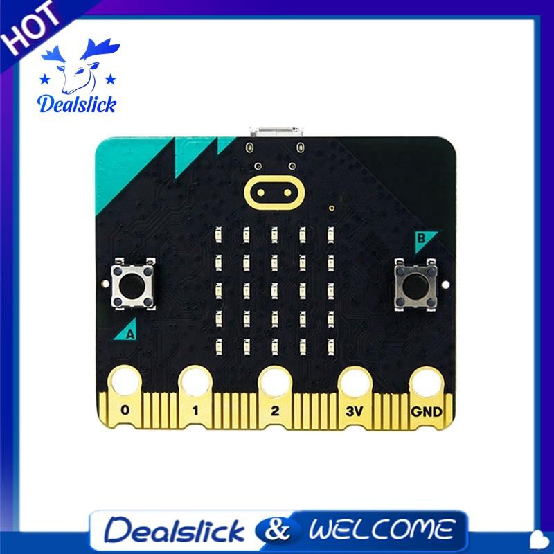 Dealslick1 Pcs Bbc Microbit V2.0 เมนบอร์ดบทนําสู่การเขียนโปรแกรมกราฟิกใน Python PCB Development Boar