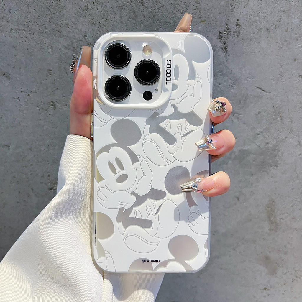 เคสไอโฟน16 15 14 13 12 11 Pro Max Case Disney Mickey กันกระแทก น่ารัก Compatible เคส iPhone 16PM,16Plus,X/XS, XR,7+,8Plus