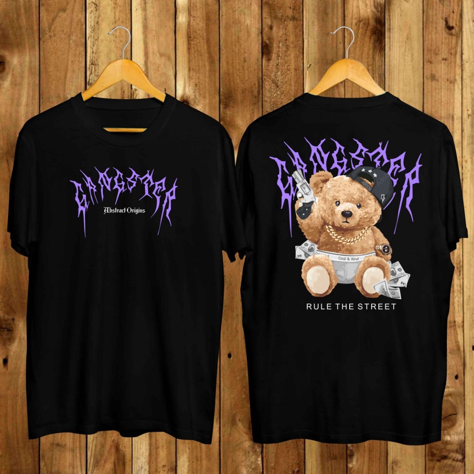 เสื้อยืดล่าสุด DISTRO BEAR Wings เสื้อยืดตุ๊กตา RAINBOW Wings เสื้อยืด BEAR ลาย T-Shirts Mens Trend 