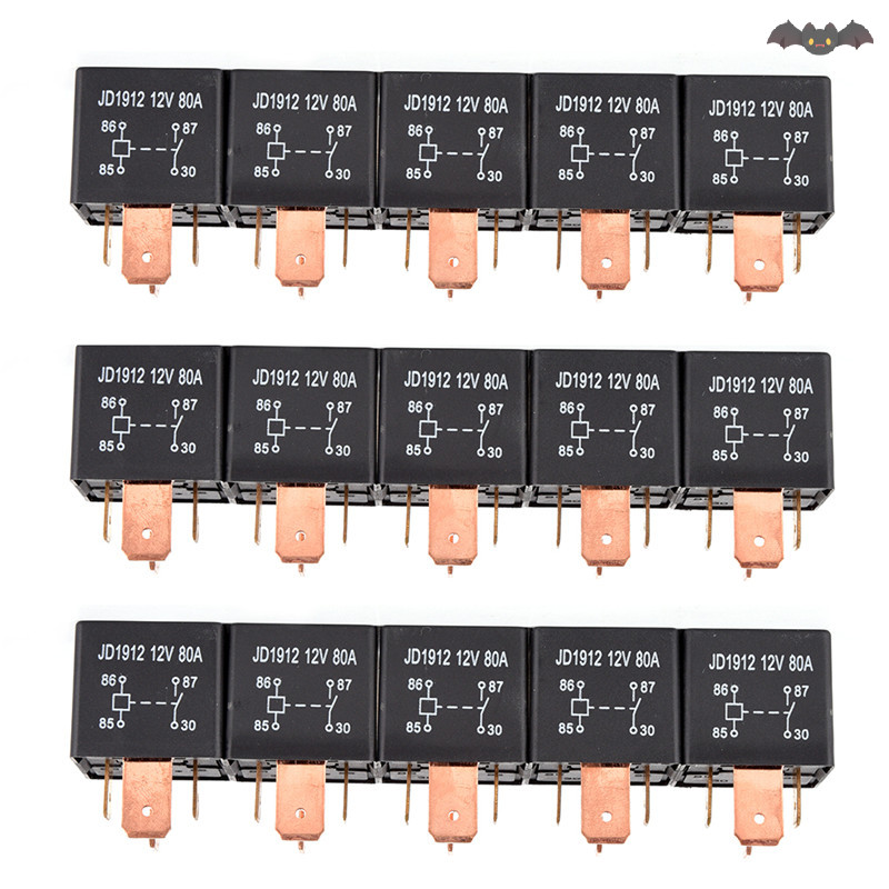 [PE] รีเลย์สําหรับงานหนักกันน้ํา 4Pin DC 24V 12V 80A JD1912 รีเลย์รถยนต์รถยนต์รถยนต์ TH
