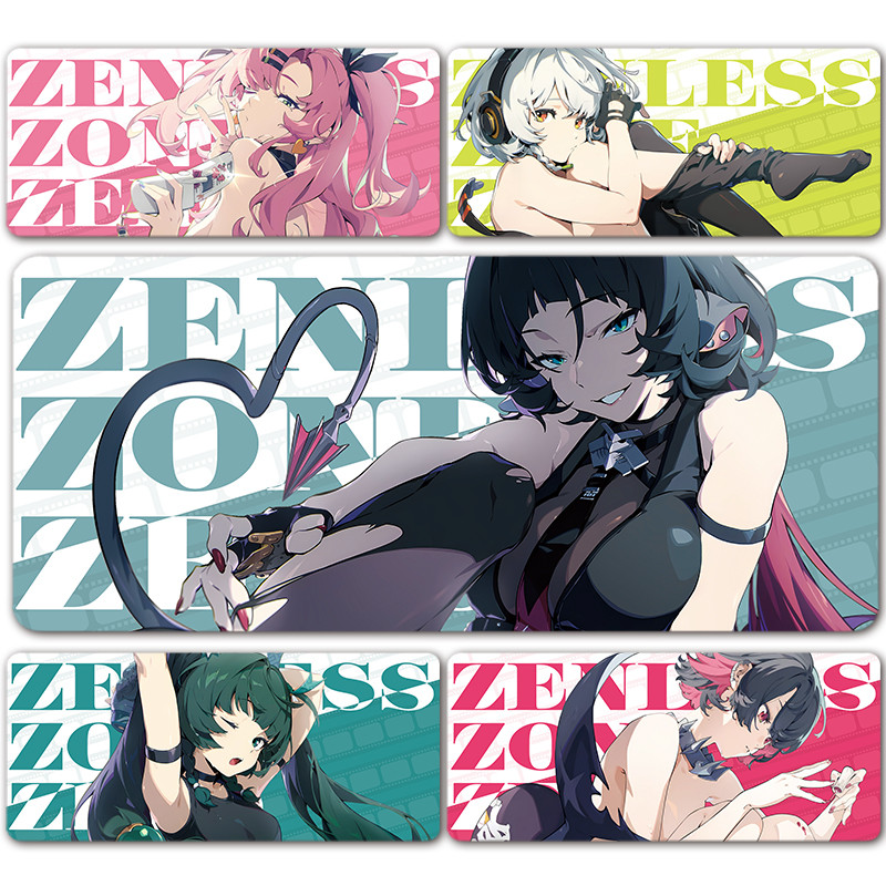 Zenless Zone Zero Von Lycoon แผ่นรองเมาส์สําหรับเล่นเกม ZZZ, Nicole Ellen Qingyi Jena Hoshimi Miyabi ทหาร 11 แผ่นรองเมาส์ Mat