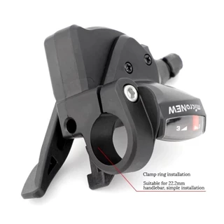 OUTO จักรยาน Shifter, 7/8/9/10/11Speed Universal จักรยานเสือภูเขา Shifter, ทนทานซ้ายขวา Thumb Shifter Lever MTB